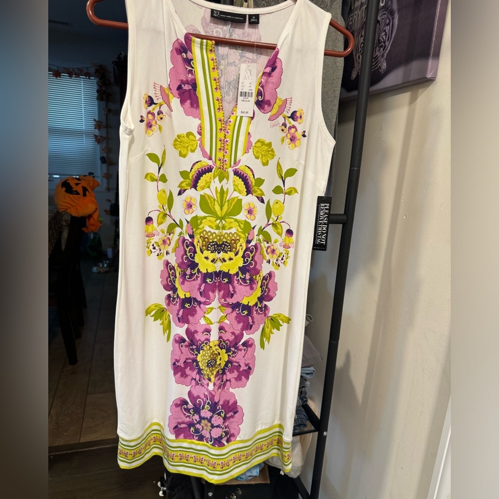 White flower dress